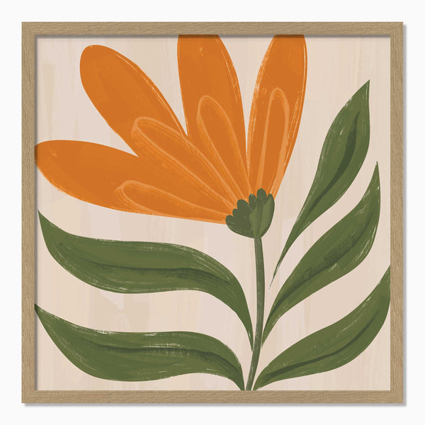 Framed Print-WF1162F - Amber Petal Framed Print-Whistlefish