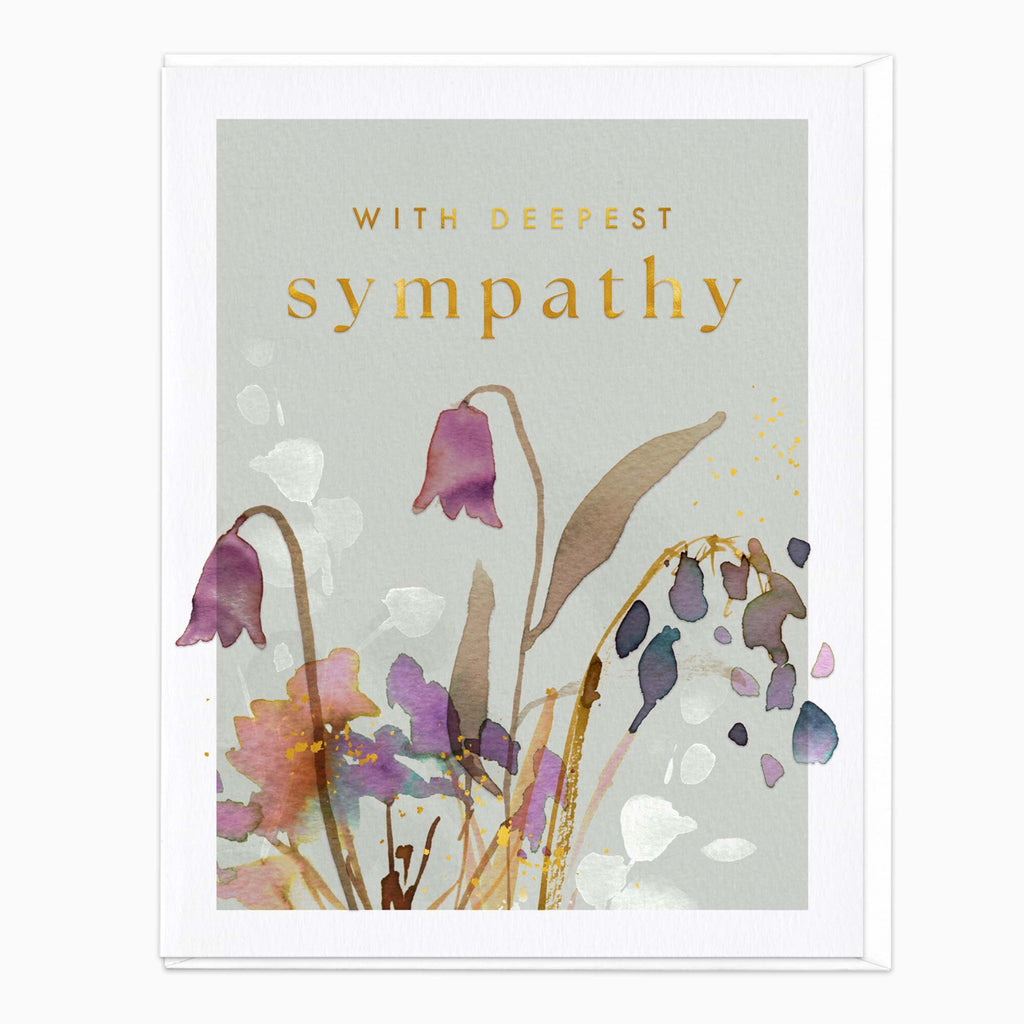 Greeting Card-H234 - Autumn Bells Sympathy Card-Whistlefish