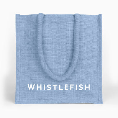 Baby Blue Small Jute Bag - Whistlefish