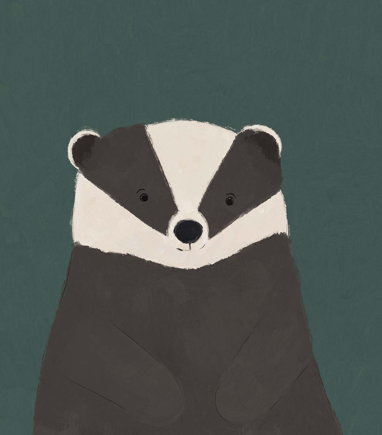 Print-WF1123P - Badger Small Art Print-Whistlefish
