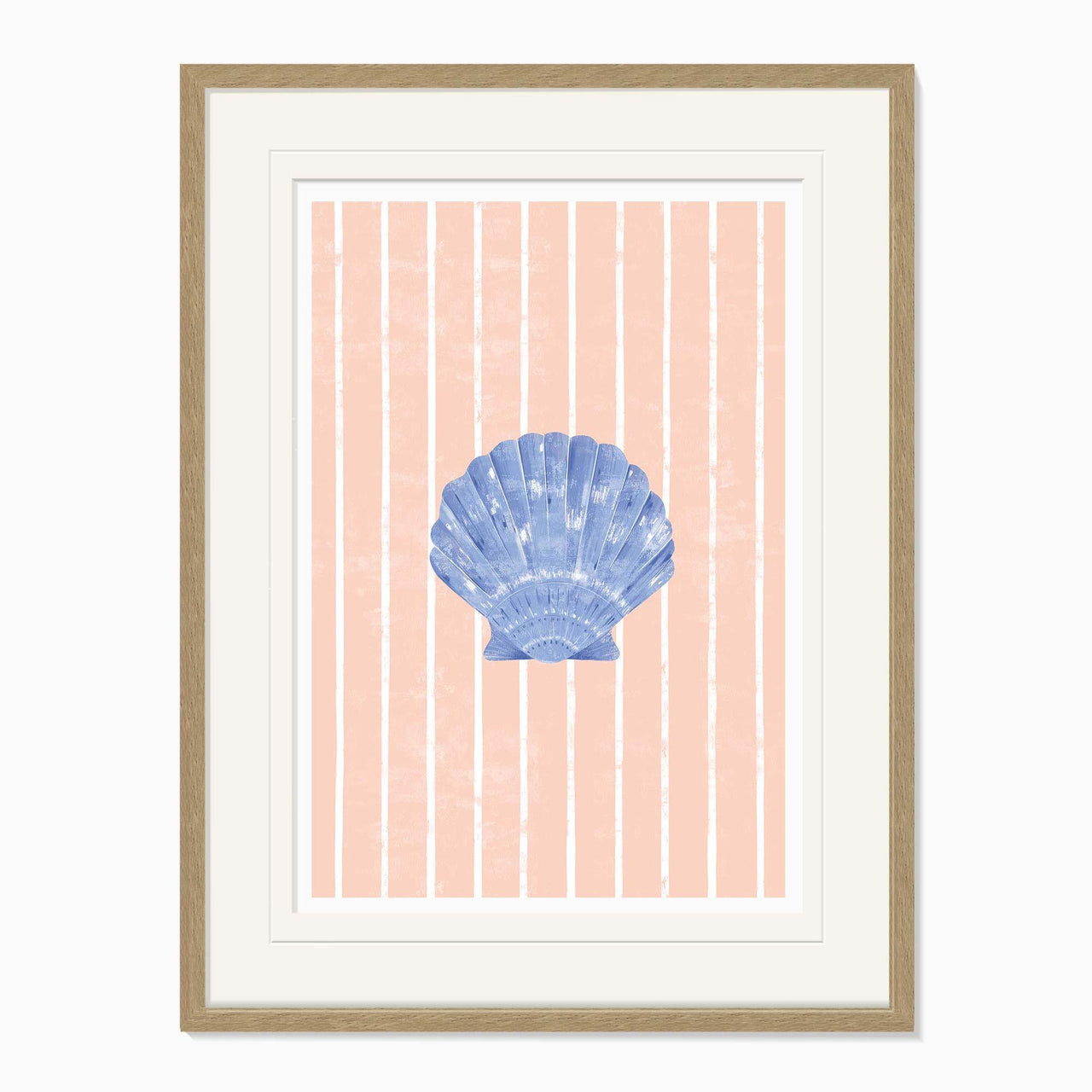 Framed Print-WF1139F - Beach House Shell Large Framed Print-Whistlefish