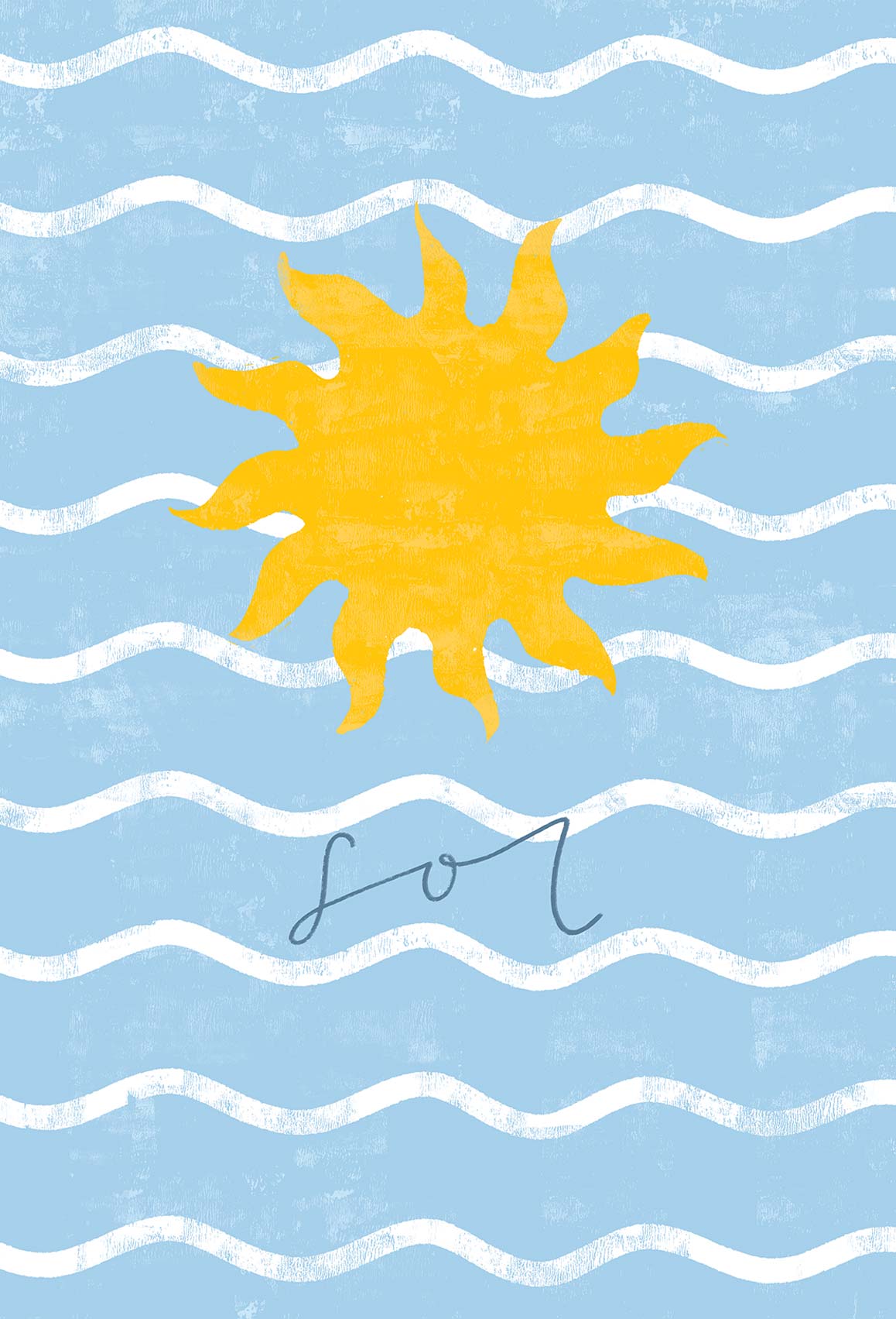 Print-WF1140P - Beach House Sun Large Art Print-Whistlefish