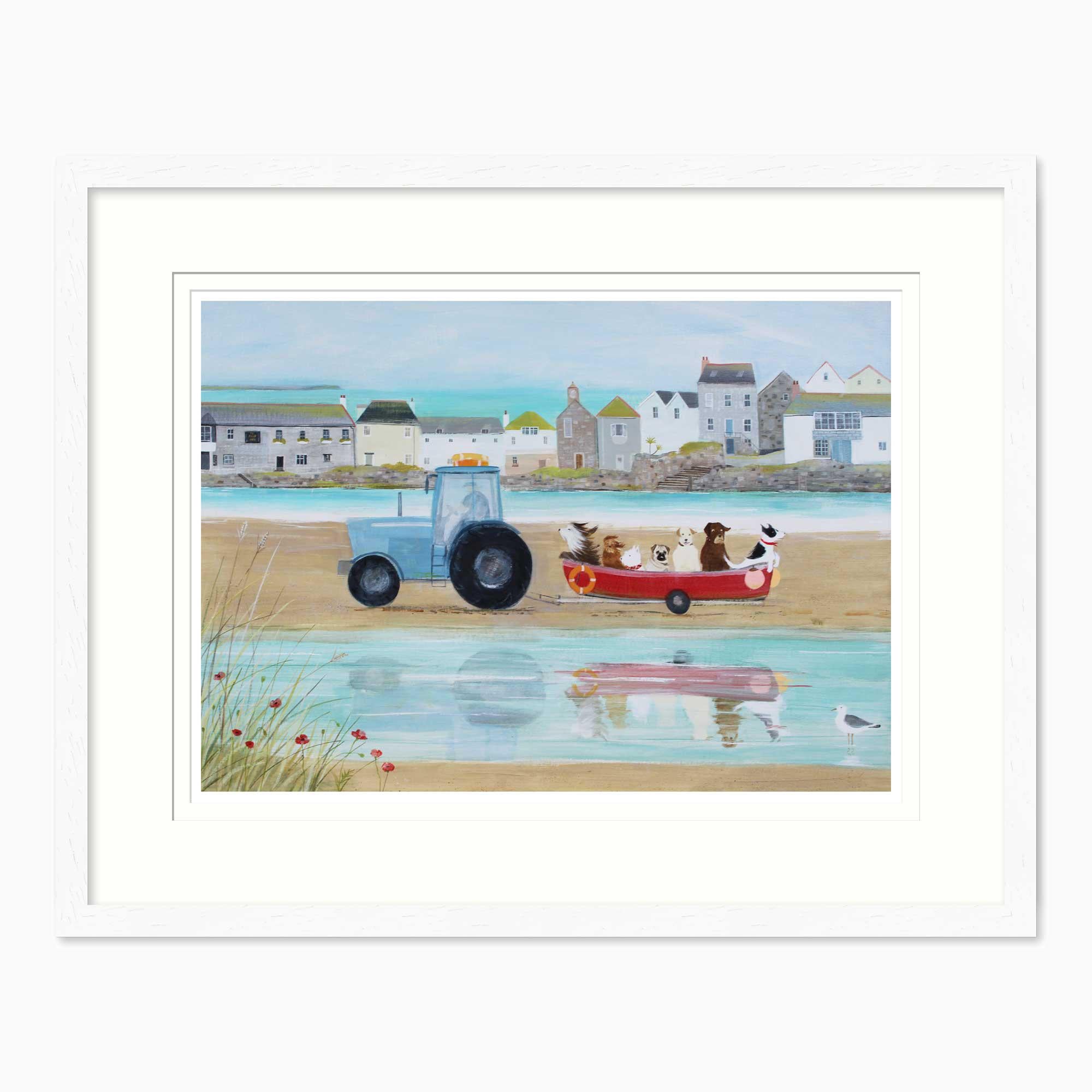Framed Print-HC340F - Beach Trip Framed Print-Hannah Cole