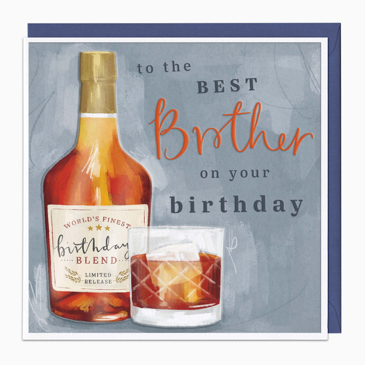 Greeting Card-H215 - Best Brother Birthday Card-Whistlefish