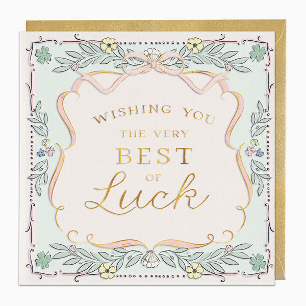 Greeting Card-H012 - Best of Luck Regal Card-Whistlefish