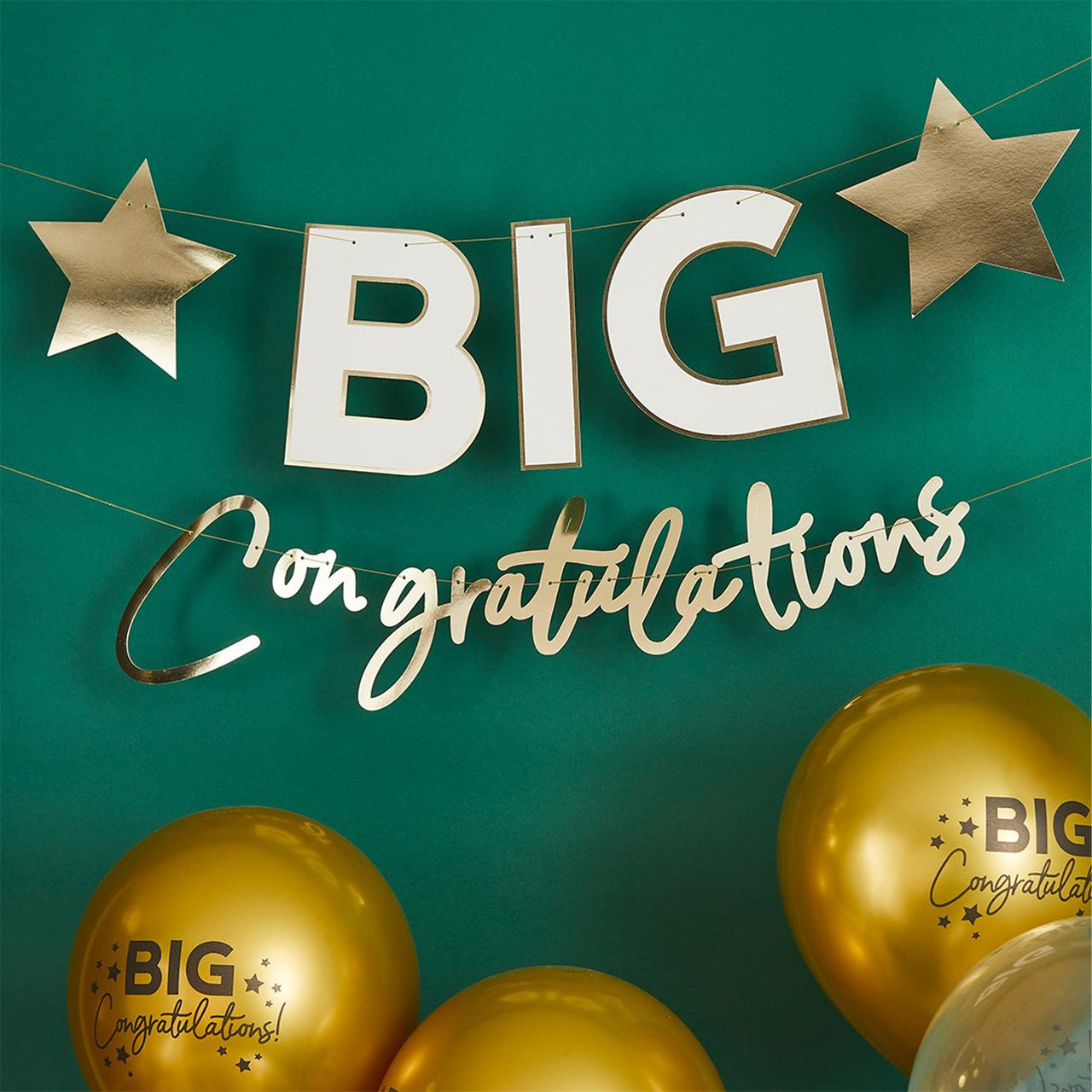 Banner-HBBC200 - Big Congratulations Card Banner-Hootyballoo