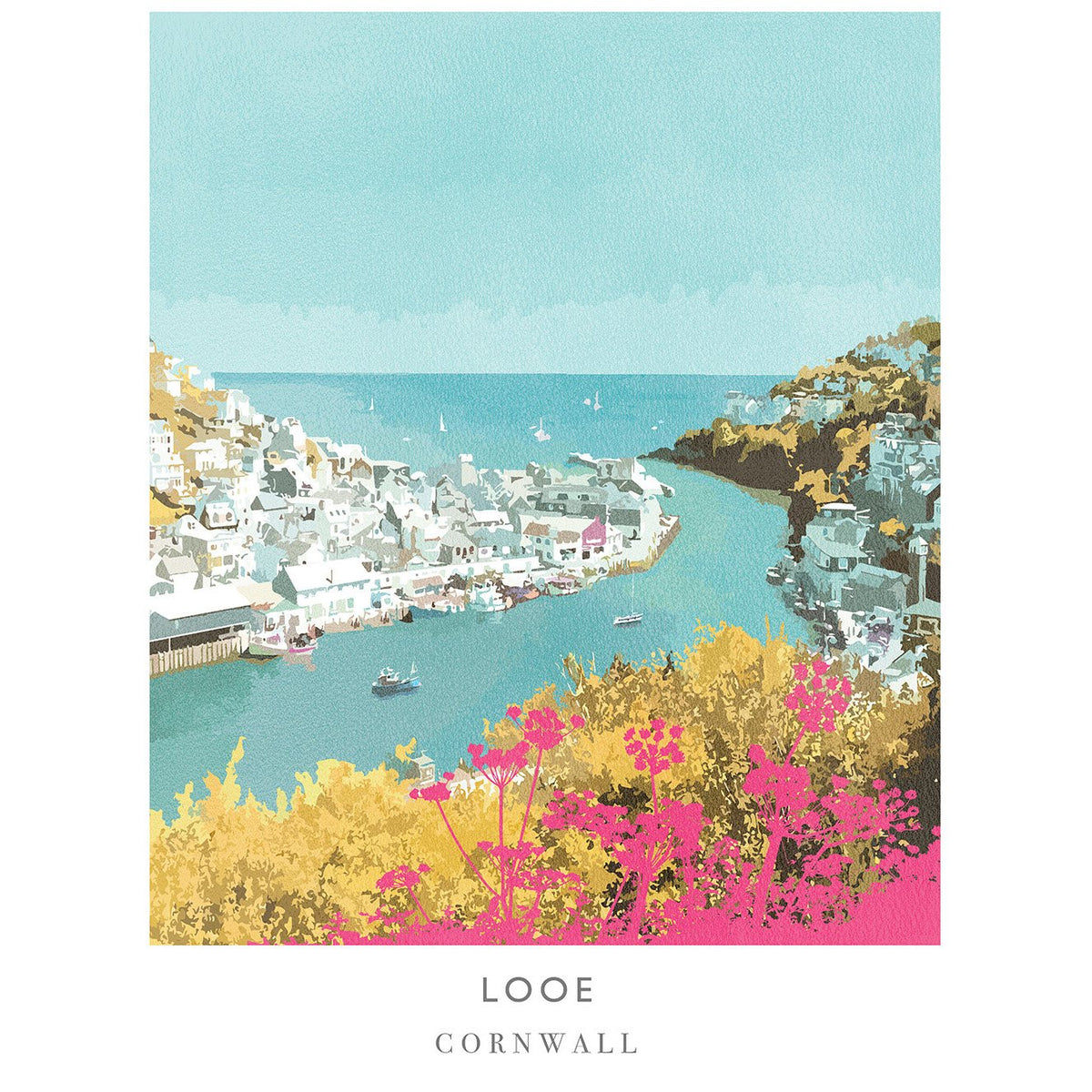 WF114P Birds Eye Looe Art Print