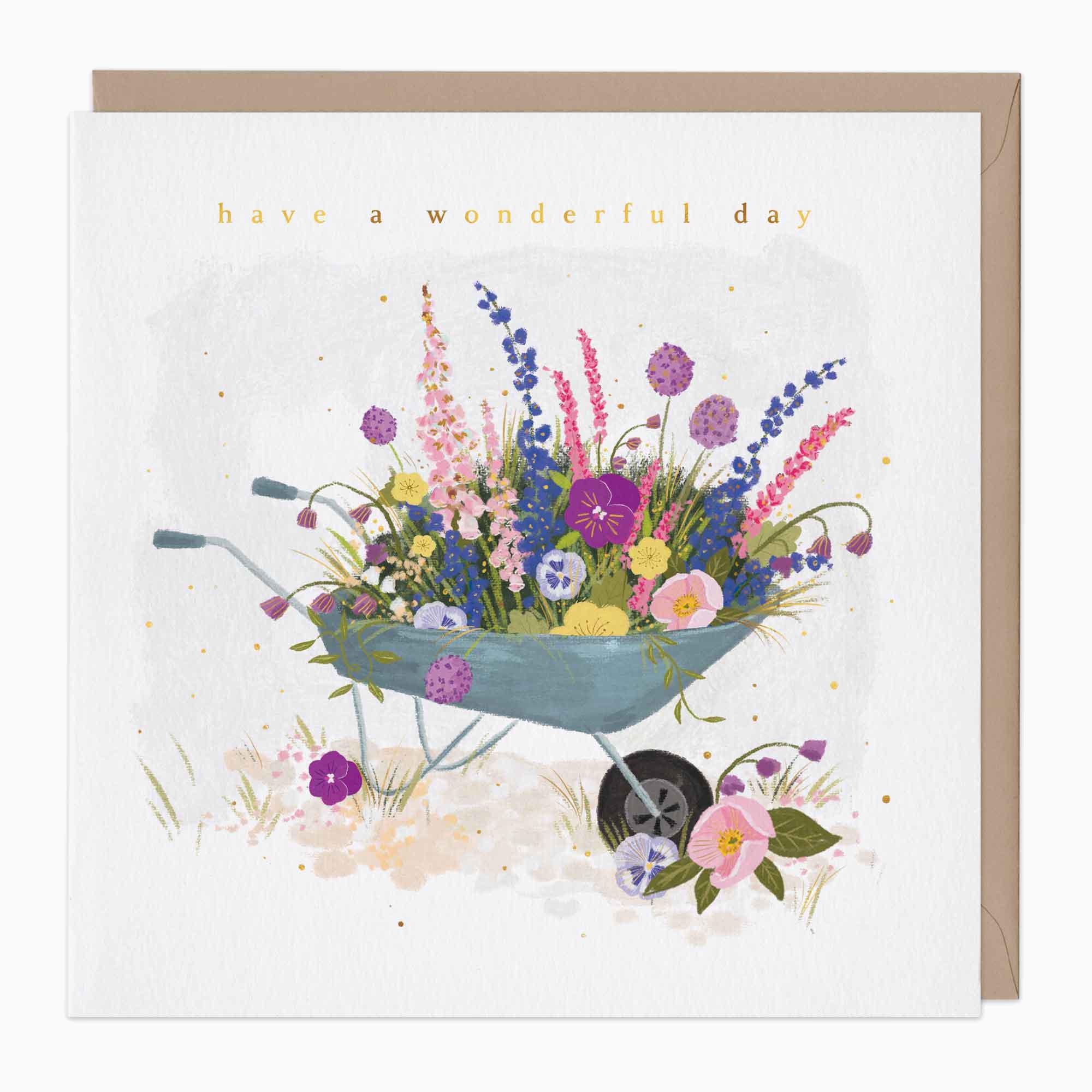 Greeting Card-G257 - Blooms in the Barrow Card-Whistlefish