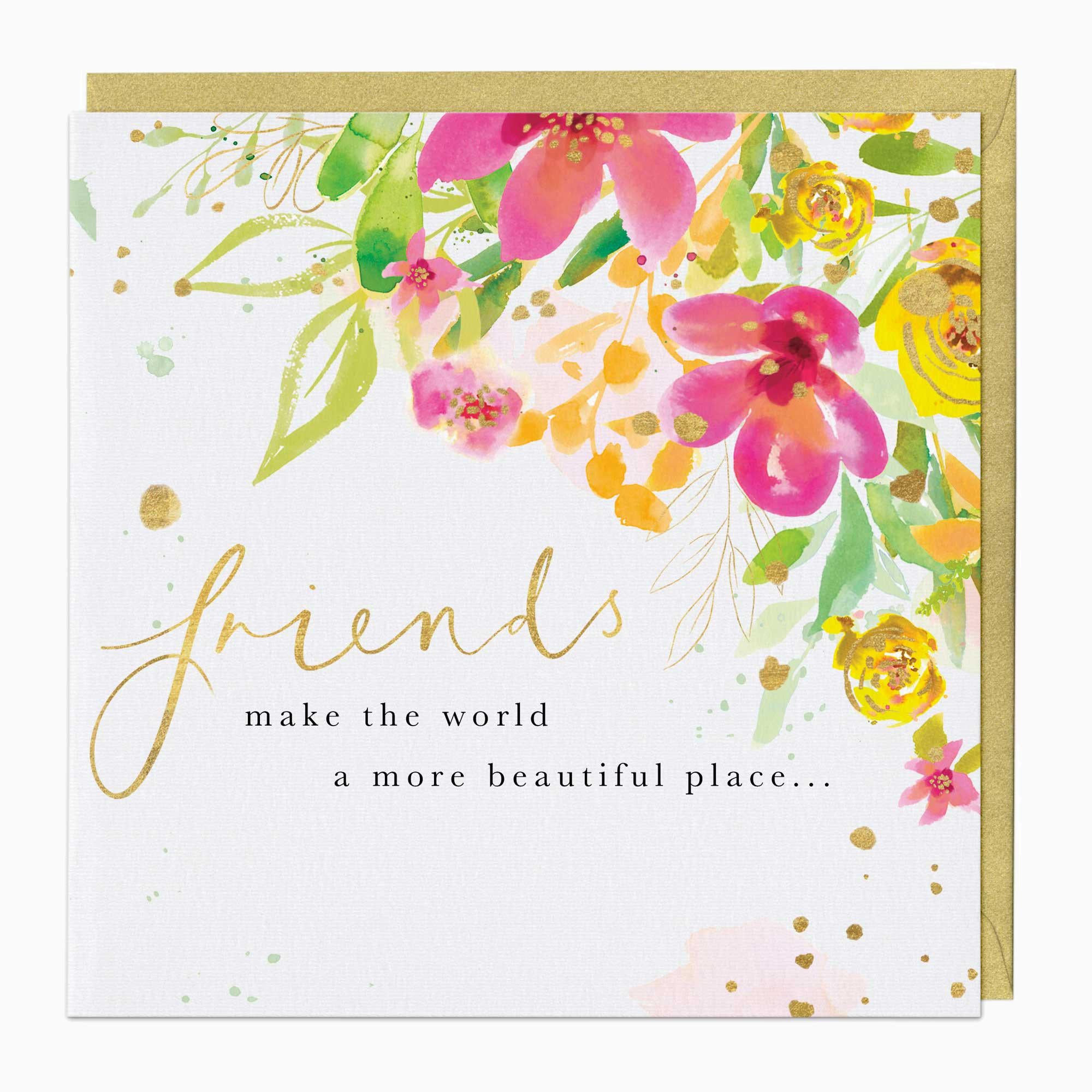 Greeting Card-E806 - Blooms Of Friendship Card-Whistlefish