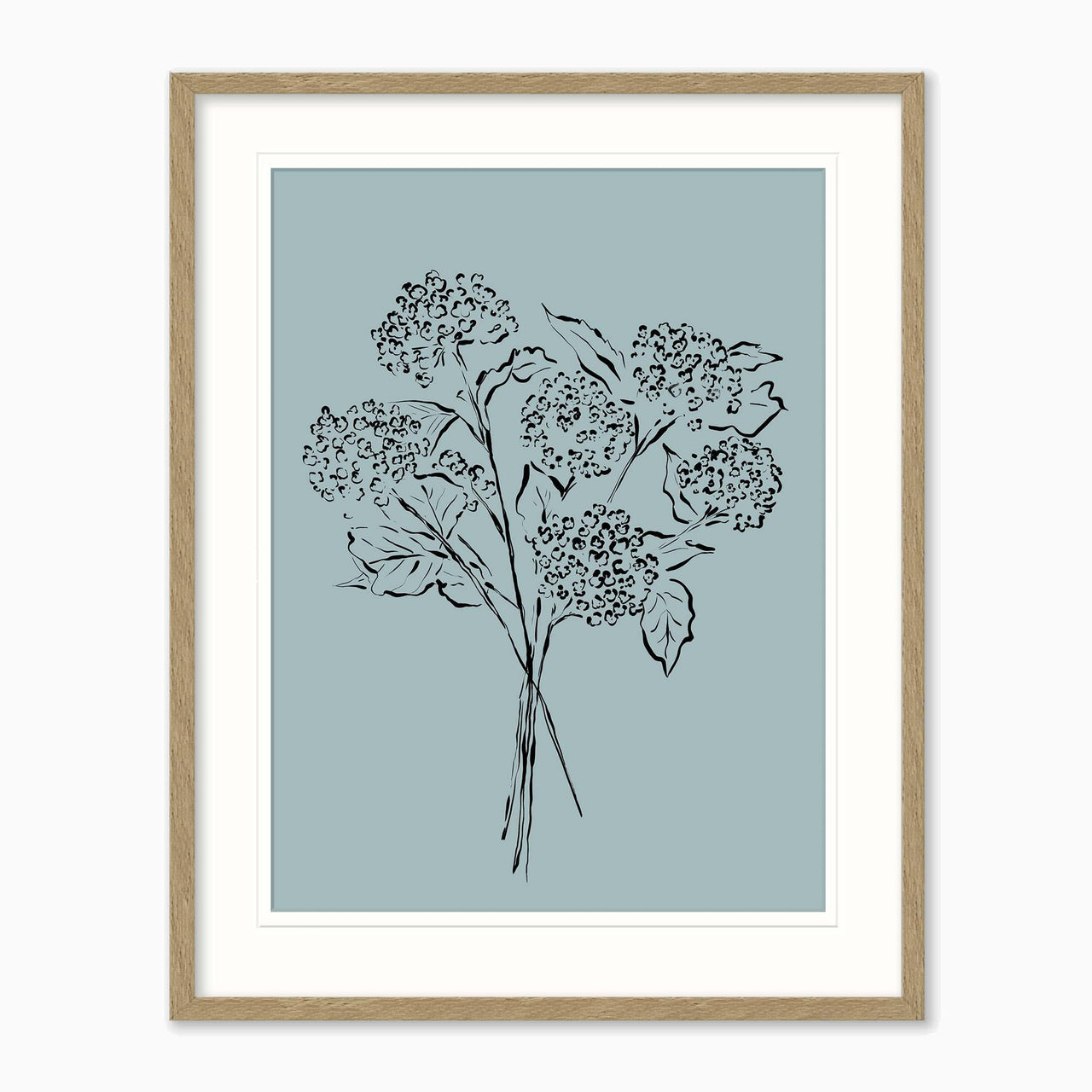 Framed Print-WF1209F - Blue Meadow Framed Print-Whistlefish