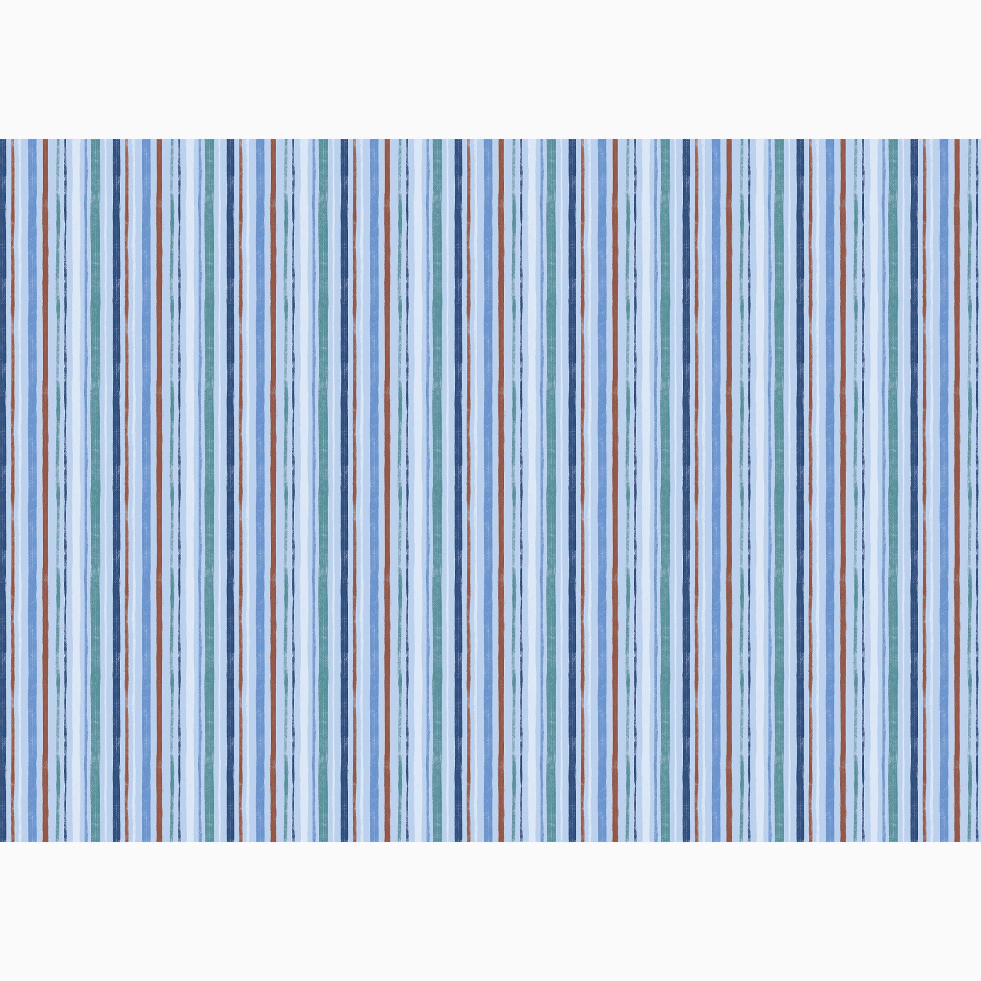 Wrapping Paper-GWP147 - Blue Stripes Wrapping Paper-Whistlefish