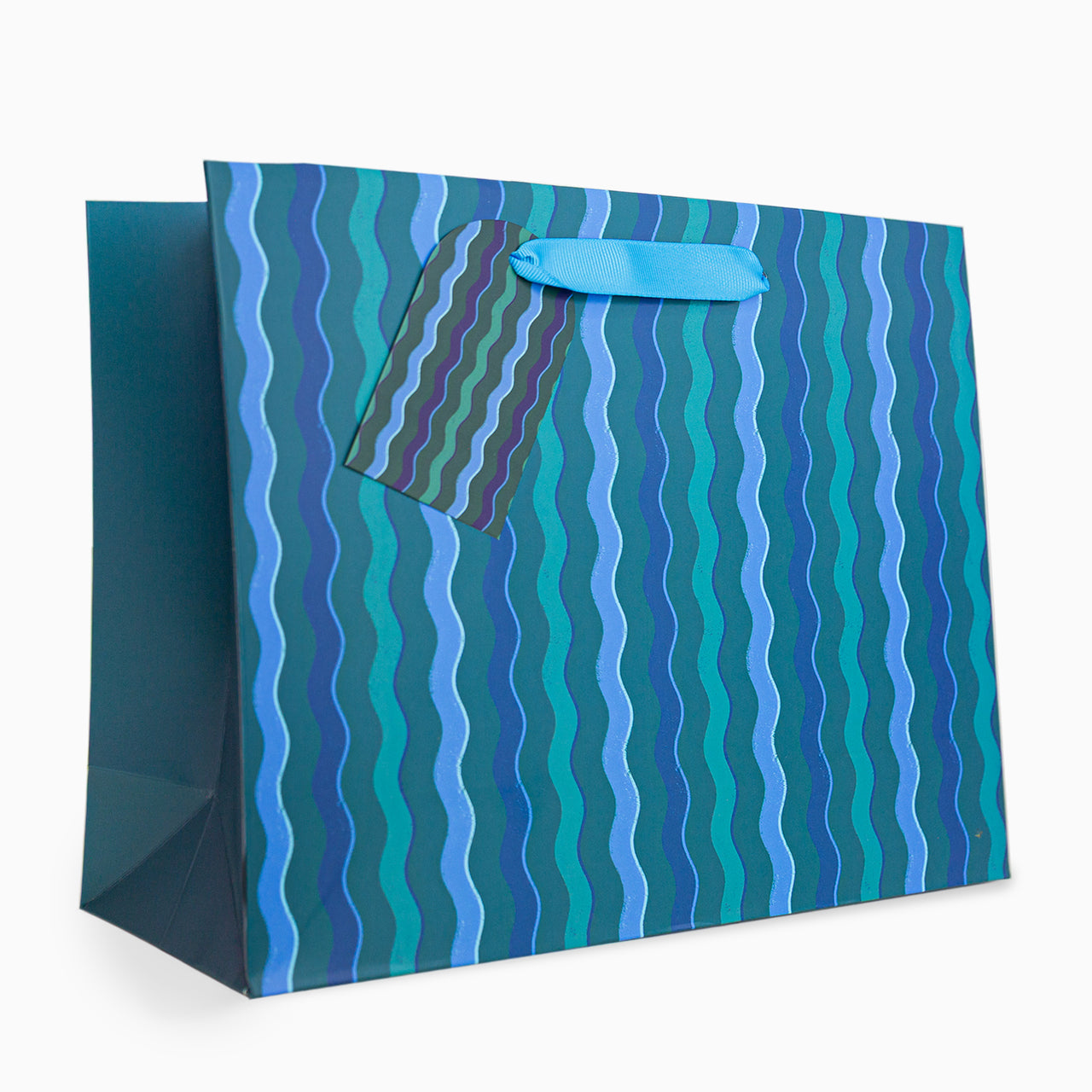 Gift Bag-WGB09MB - Blue Wibbles Medium Gift Bag-Whistlefish