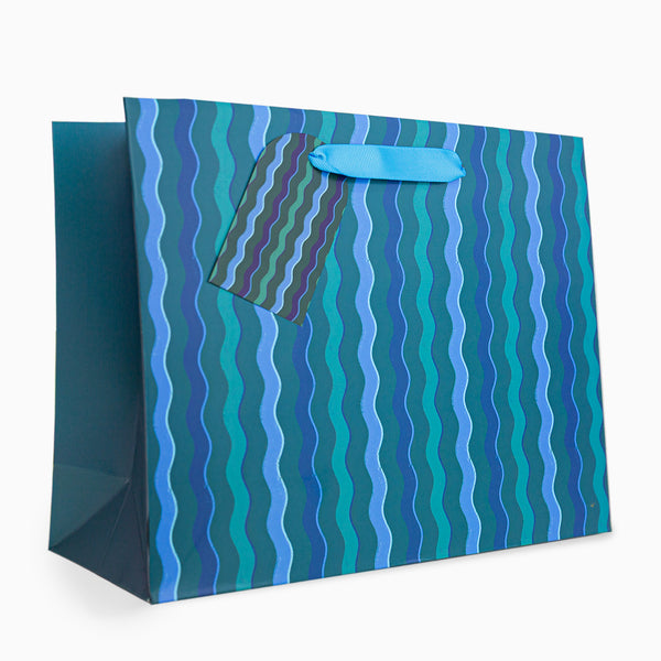 Gift Bag-WGB09MB - Blue Wibbles Medium Gift Bag-Whistlefish