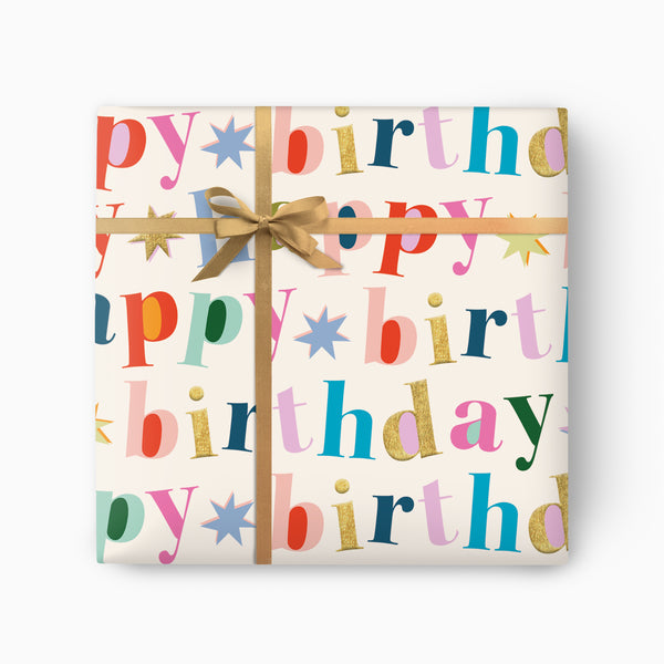 Wrapping Paper-GWP148 - Bold Birthday Wrapping Paper-Whistlefish