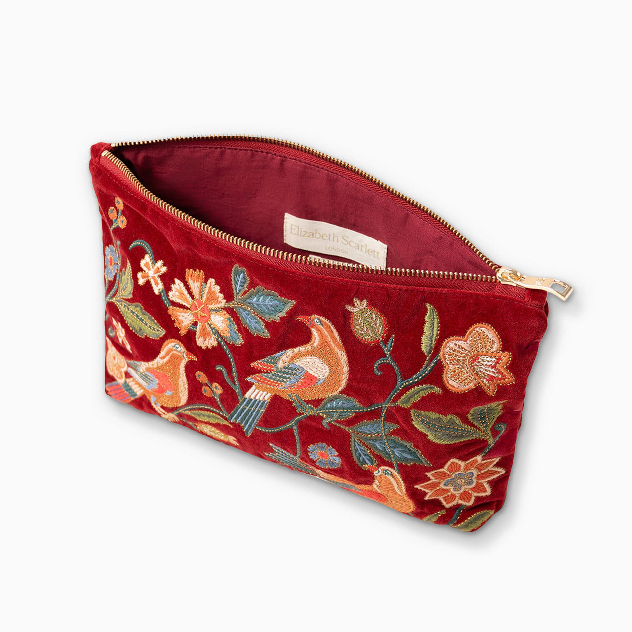 Pouch-11833 - Botanical Birds Everyday Pouch-Elizabeth Scarlett