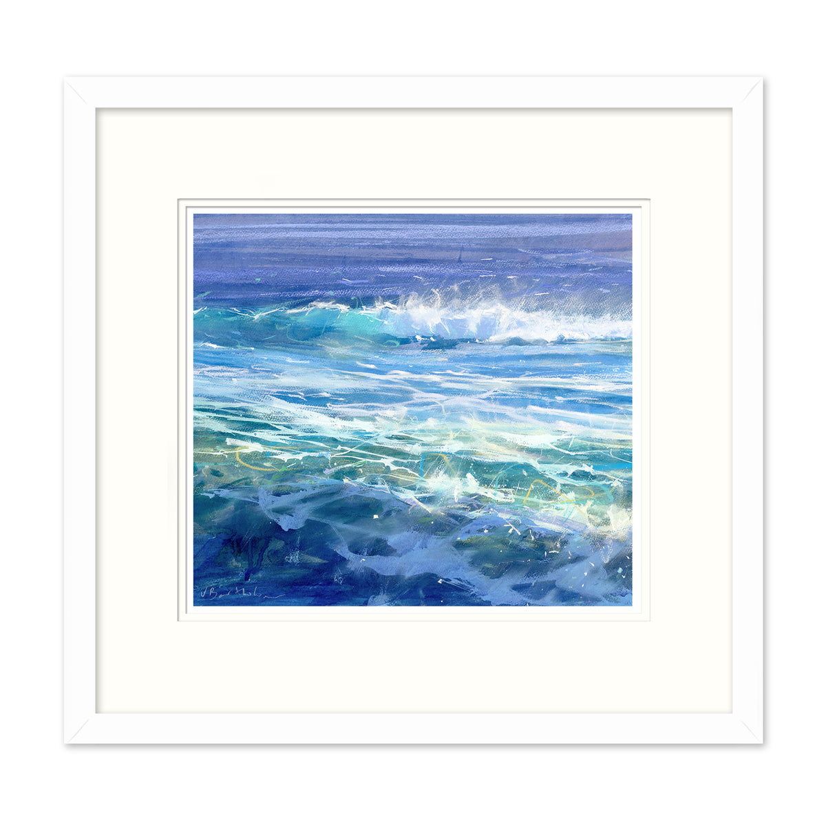JBPA BOR 107F Breaker On Reef Framed Print