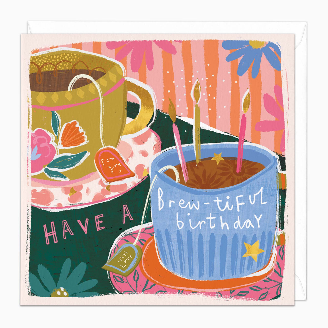 Greeting Card-H028 - Brew-Tiful Birthday Card-Whistlefish