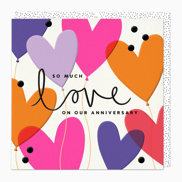 Greeting Card-G228 - Bright Ballons Anniversary Card-Whistlefish