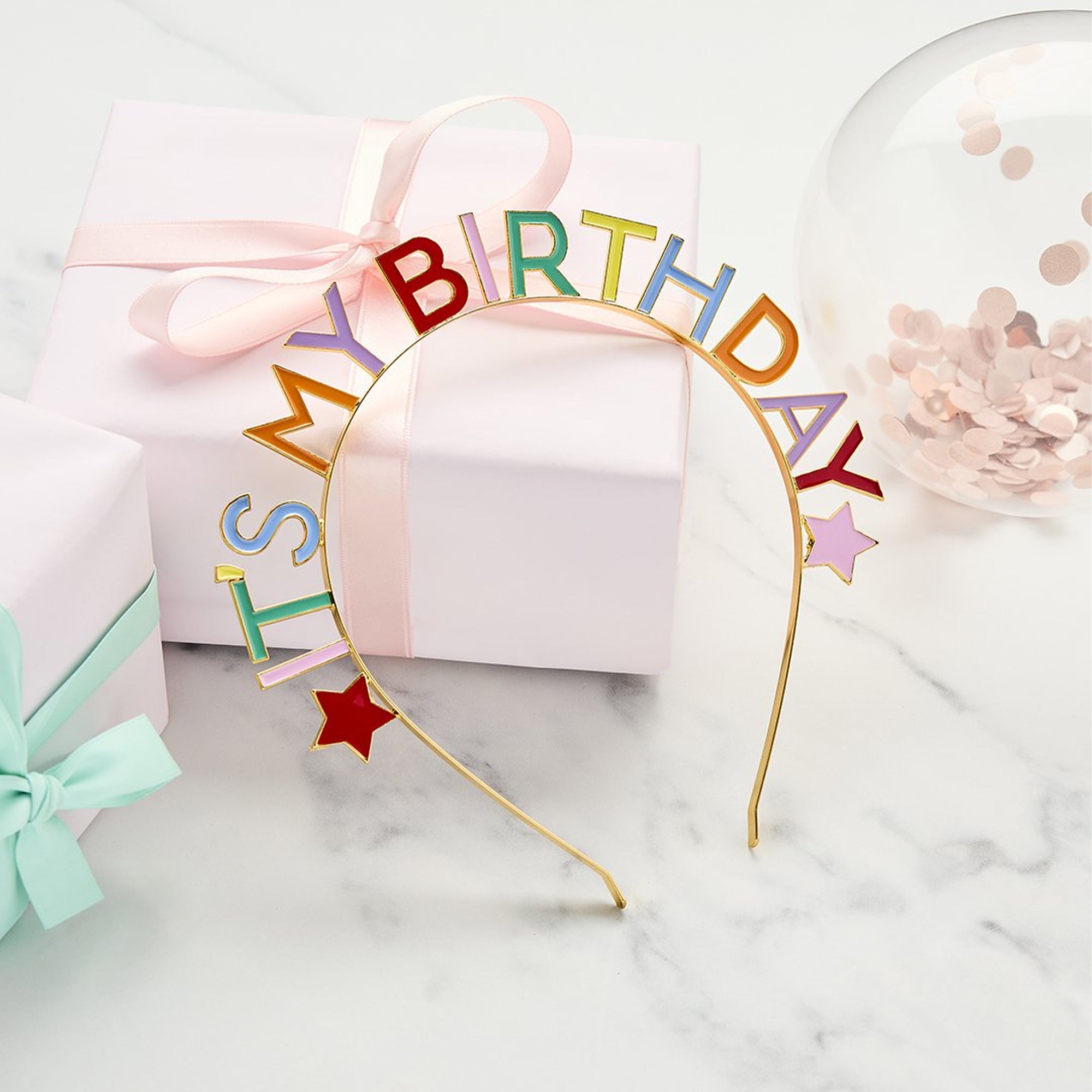 Headband-HBBB213 - Bright Banquet Its My Birthday Headband-Hootyballoo