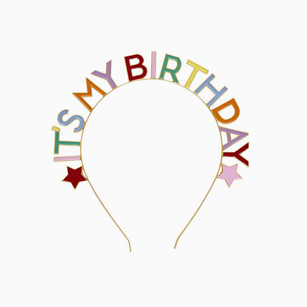 Headband-HBBB213 - Bright Banquet Its My Birthday Headband-Hootyballoo