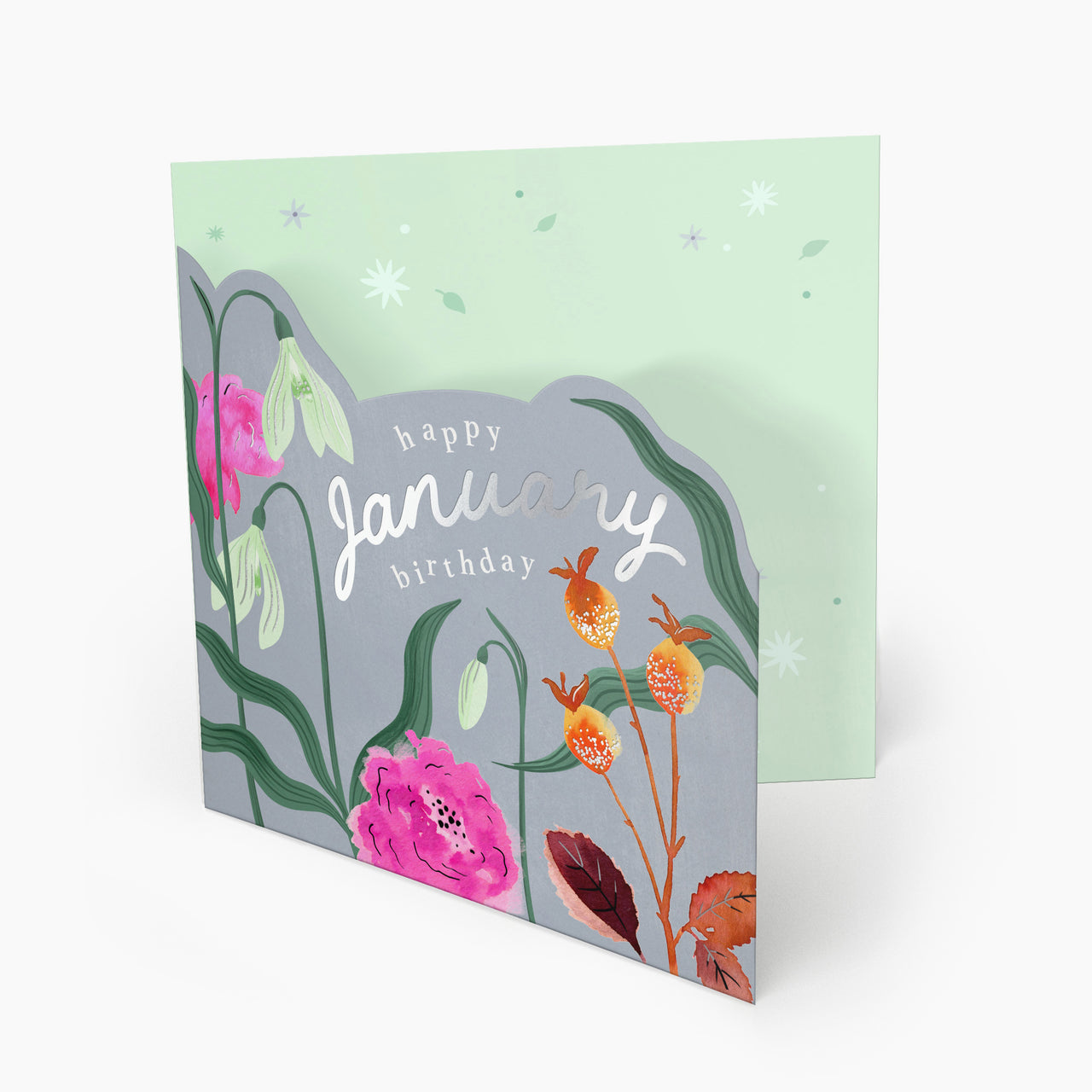 Luxury Card-LN145 - Bright Summer January Birthday Card-Whistlefish