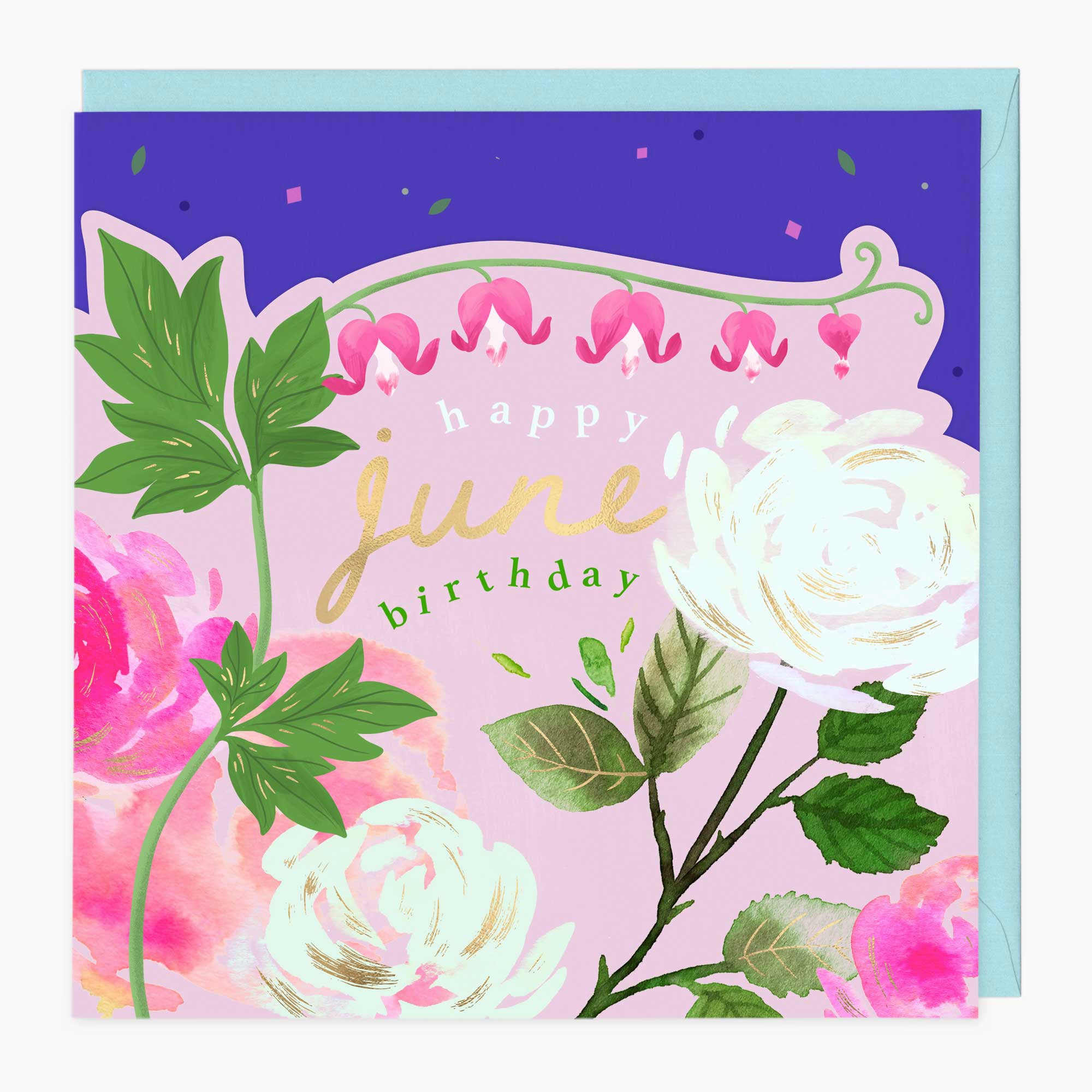 Luxury Card-LN150 - Bright Summer June Birthday Card-Whistlefish