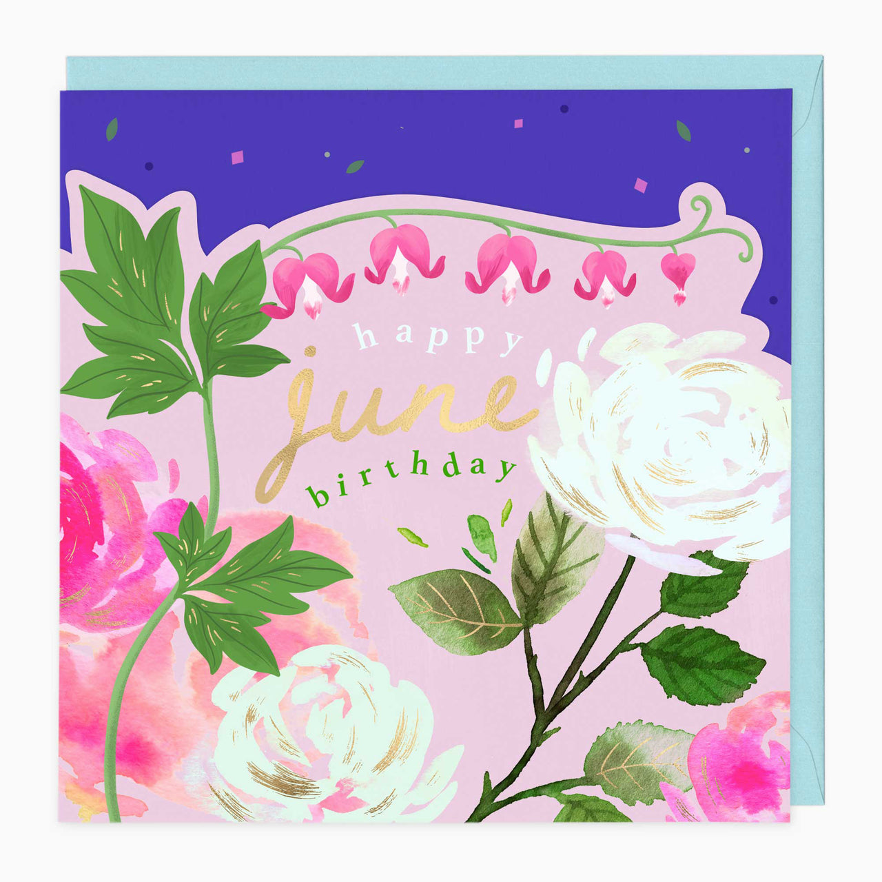 Luxury Card-LN150 - Bright Summer June Birthday Card-Whistlefish
