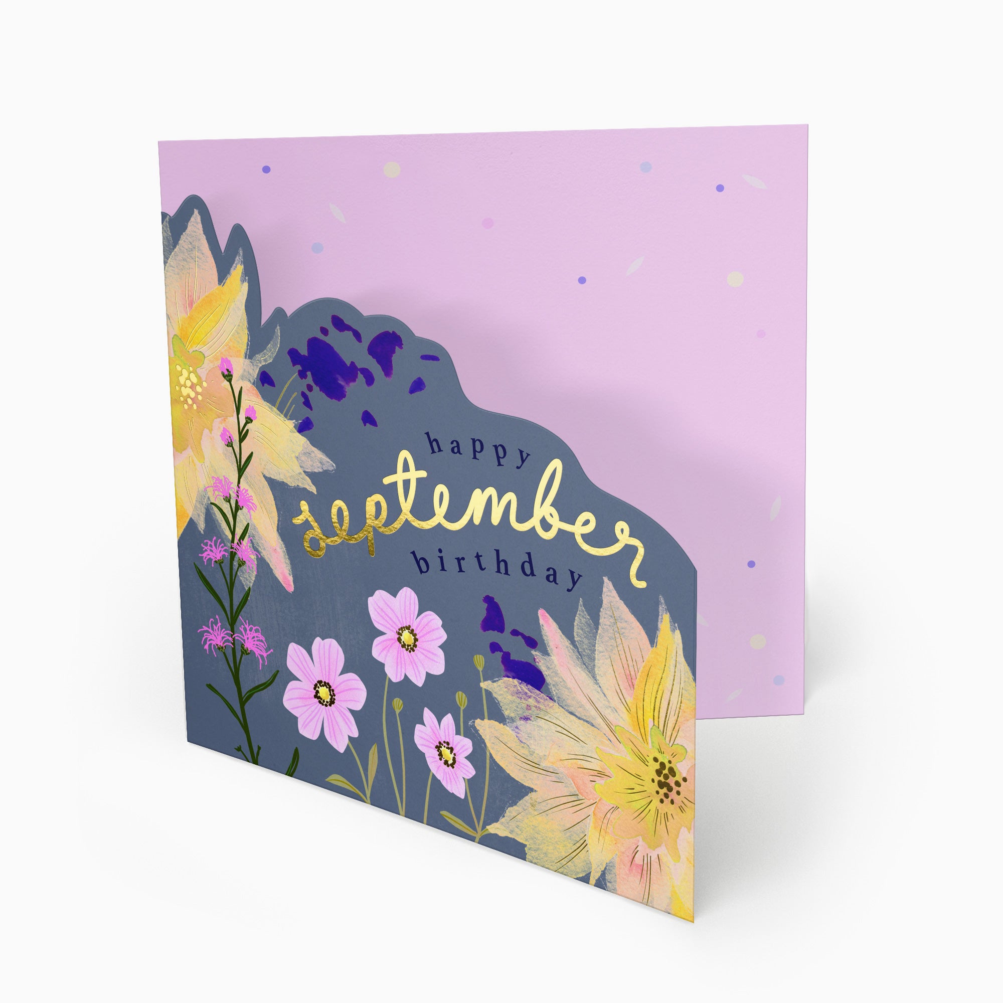 Luxury Card-LN153 - Bright Summer September Birthday Card-Whistlefish