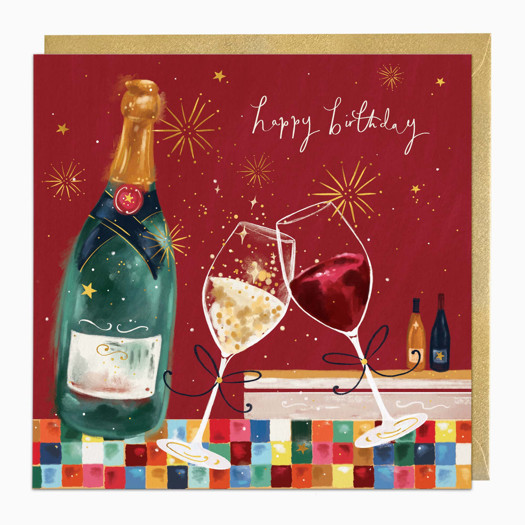 Greeting Card-H081 - Bubbly Birthday Card-Whistlefish