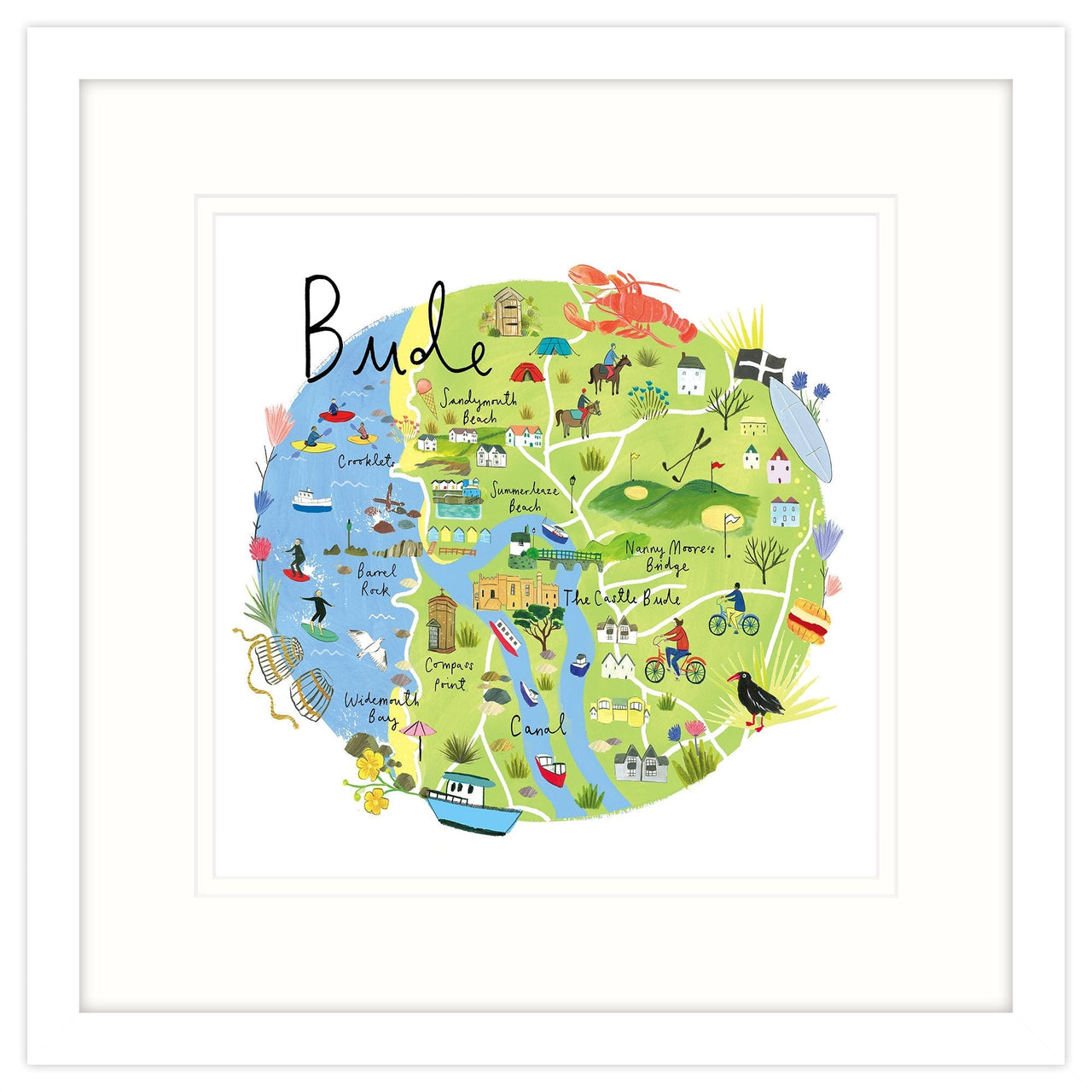 Framed Print-RC10F - Bude-Whistlefish