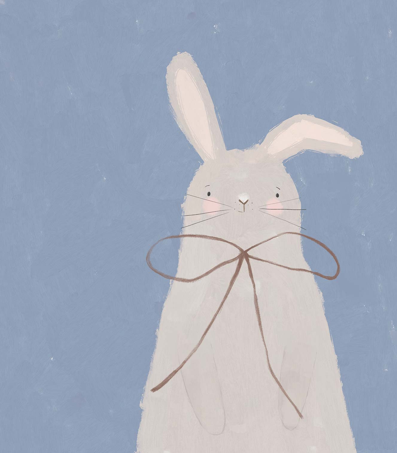Small Rabbit Print Bunny Small Art Print - Whistlefish
