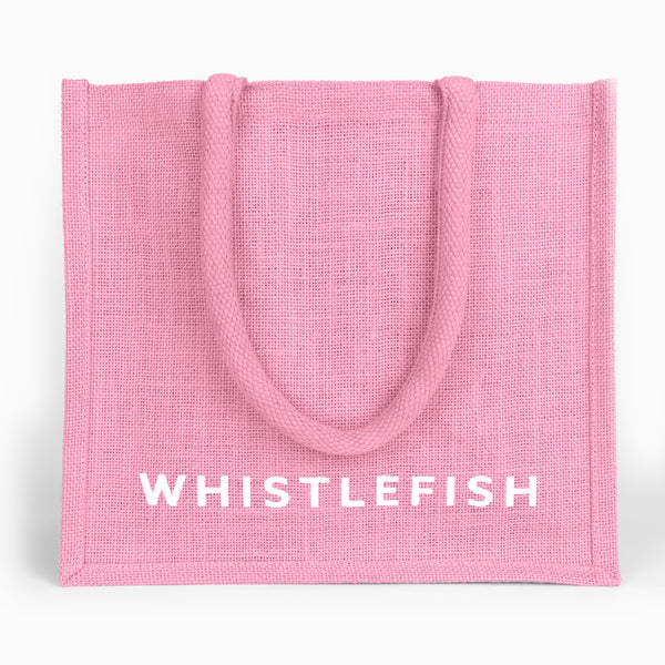 Large Jute Bag-JB223 - Candyfloss Large Jute Bag-Whistlefish