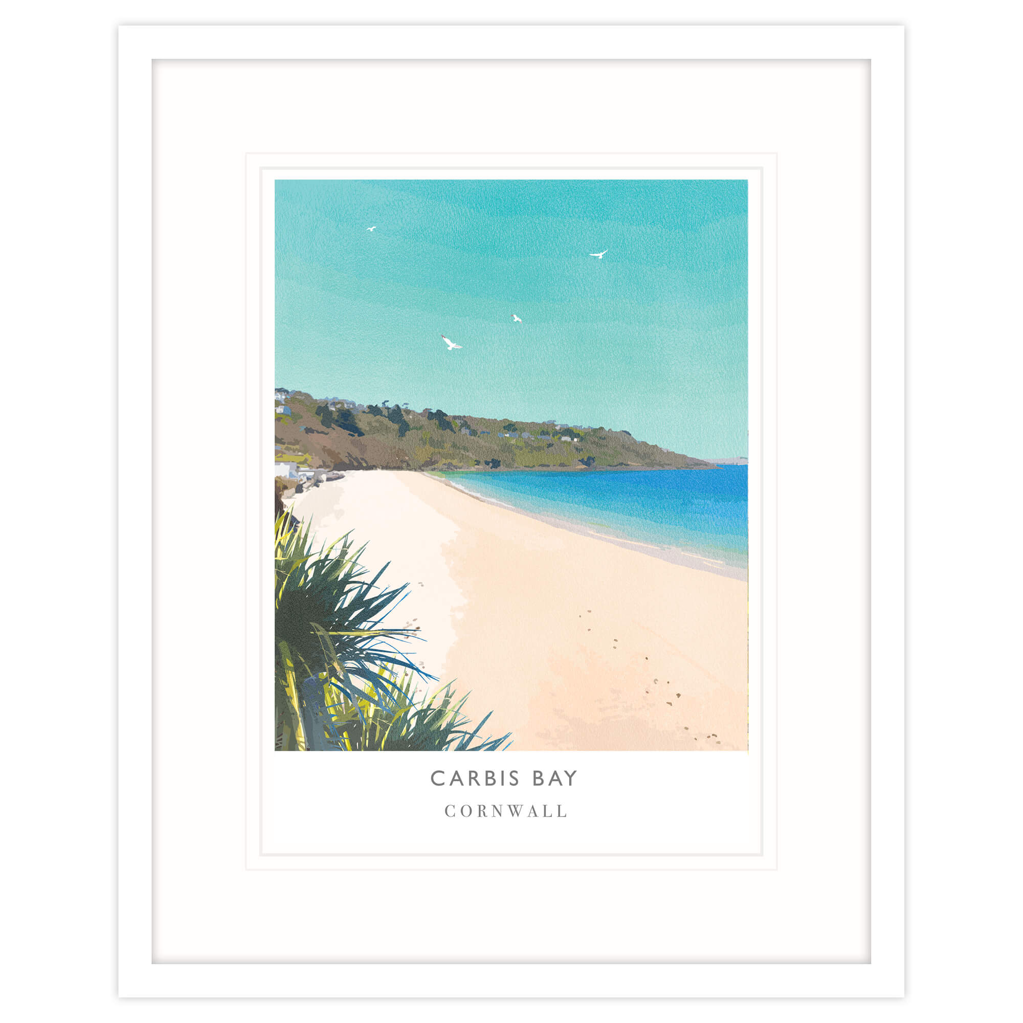 WF215F Carbis Bay Framed Print