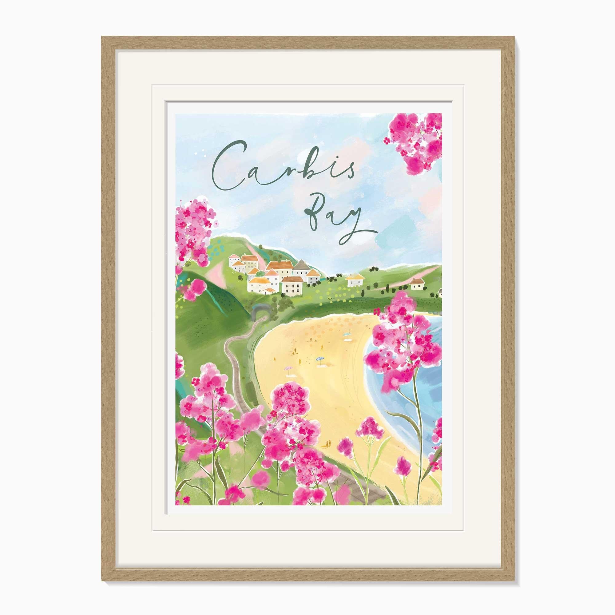 Framed Print-WF1127F - Carbis Bay Large Framed Print-Whistlefish