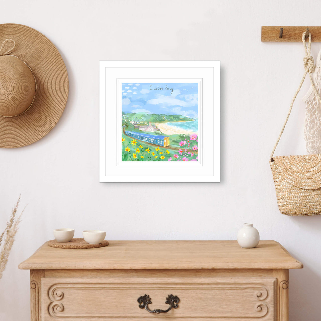 Framed Print-WF913F - Carbis Bay Med Framed Print-Whistlefish