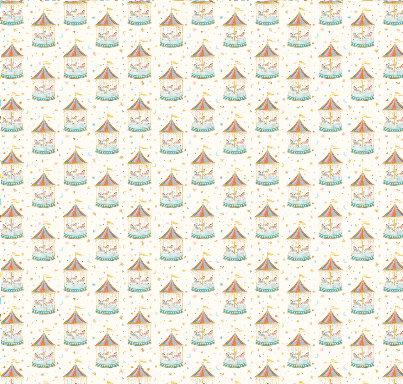 Wrapping Paper-GWP113 - Carousel Wrapping Paper-Whistlefish