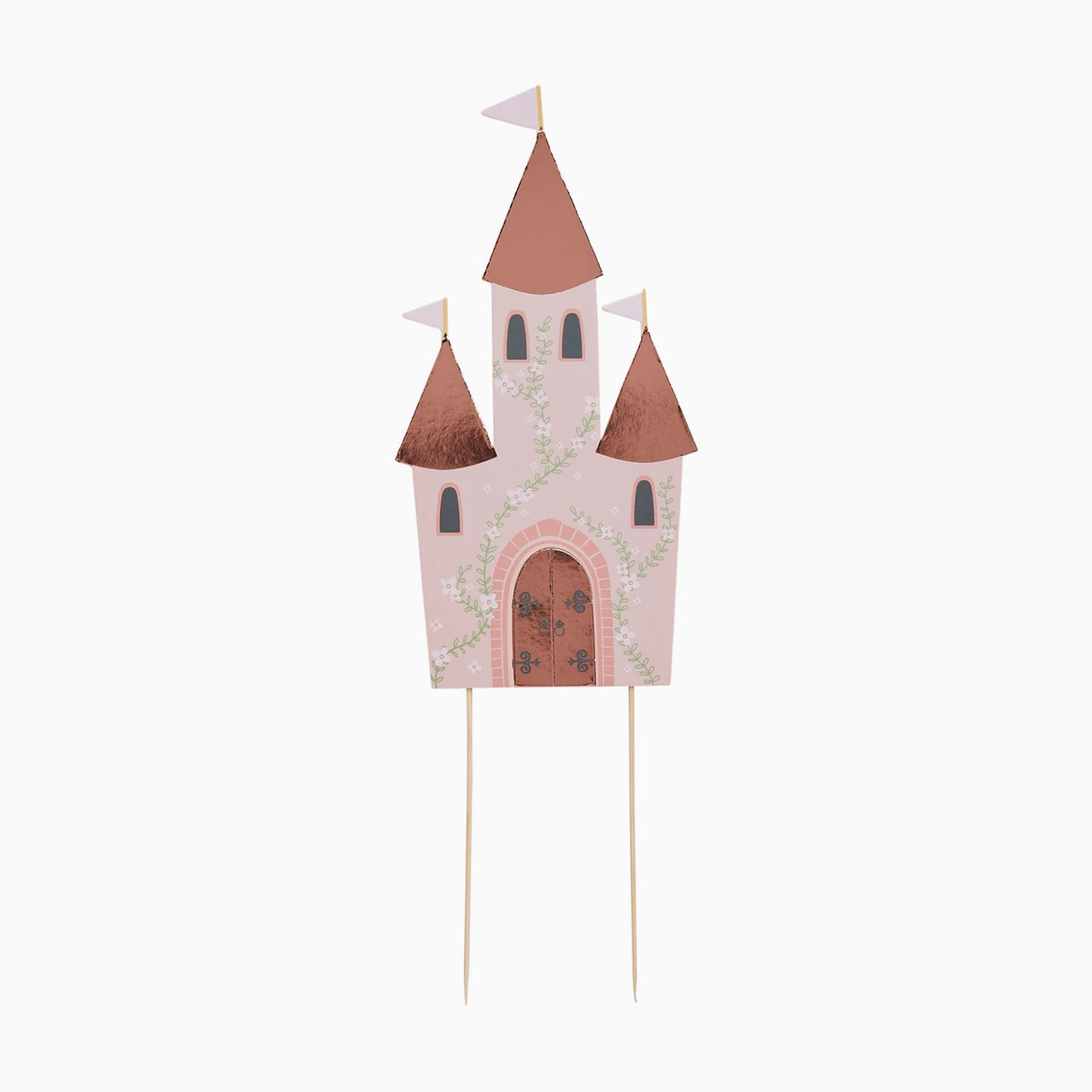 Cake Topper-HBLP105 - Castle Card Cake Topper-Hootyballoo