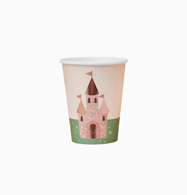 Paper Cups-HBLP110 - Castle Paper Cup 8pcs-HootyBalloo