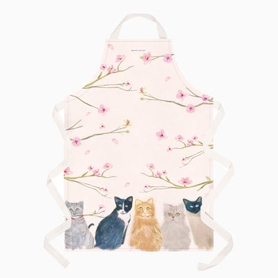 Cats in the Blossom Apron - Whistlefish