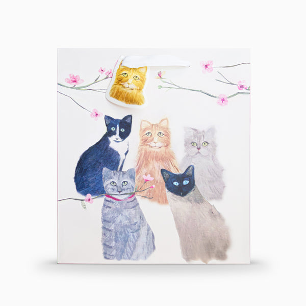 Gift Bag-HC03LB - Cats Large Gift Bag-Hannah Cole