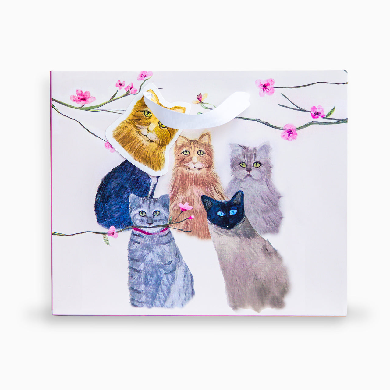 Gift Bag-HC03MB - Cats Medium Gift Bag-Hannah Cole