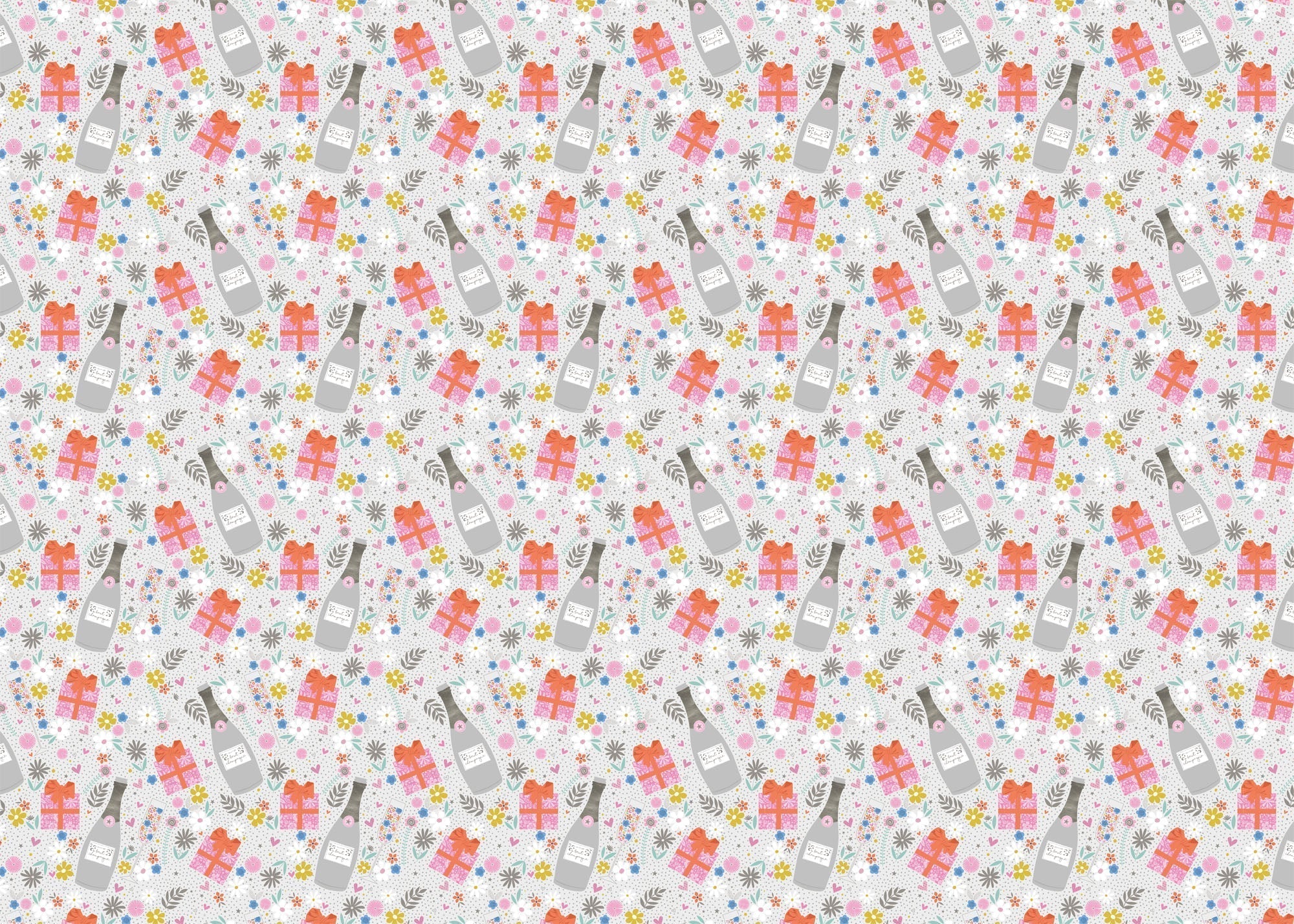 Wrapping Paper - GWP62 - Bubbles & Present Wrapping Paper - Bubbles & Present Wrapping Paper - Whistlefish