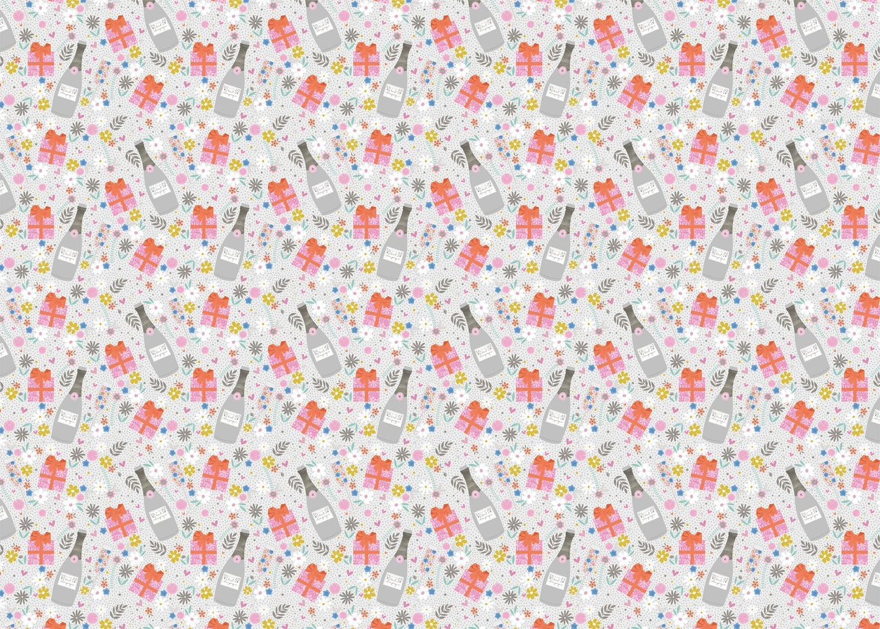 Wrapping Paper - GWP62 - Bubbles & Present Wrapping Paper - Bubbles & Present Wrapping Paper - Whistlefish