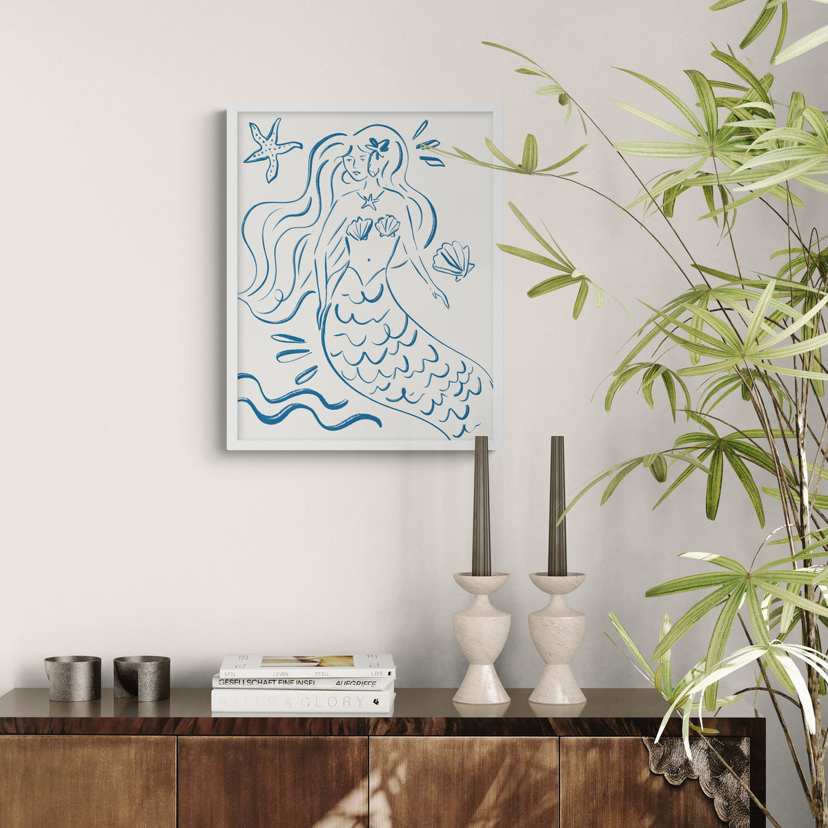 Coastal Siren Framed Print - Whistlefish