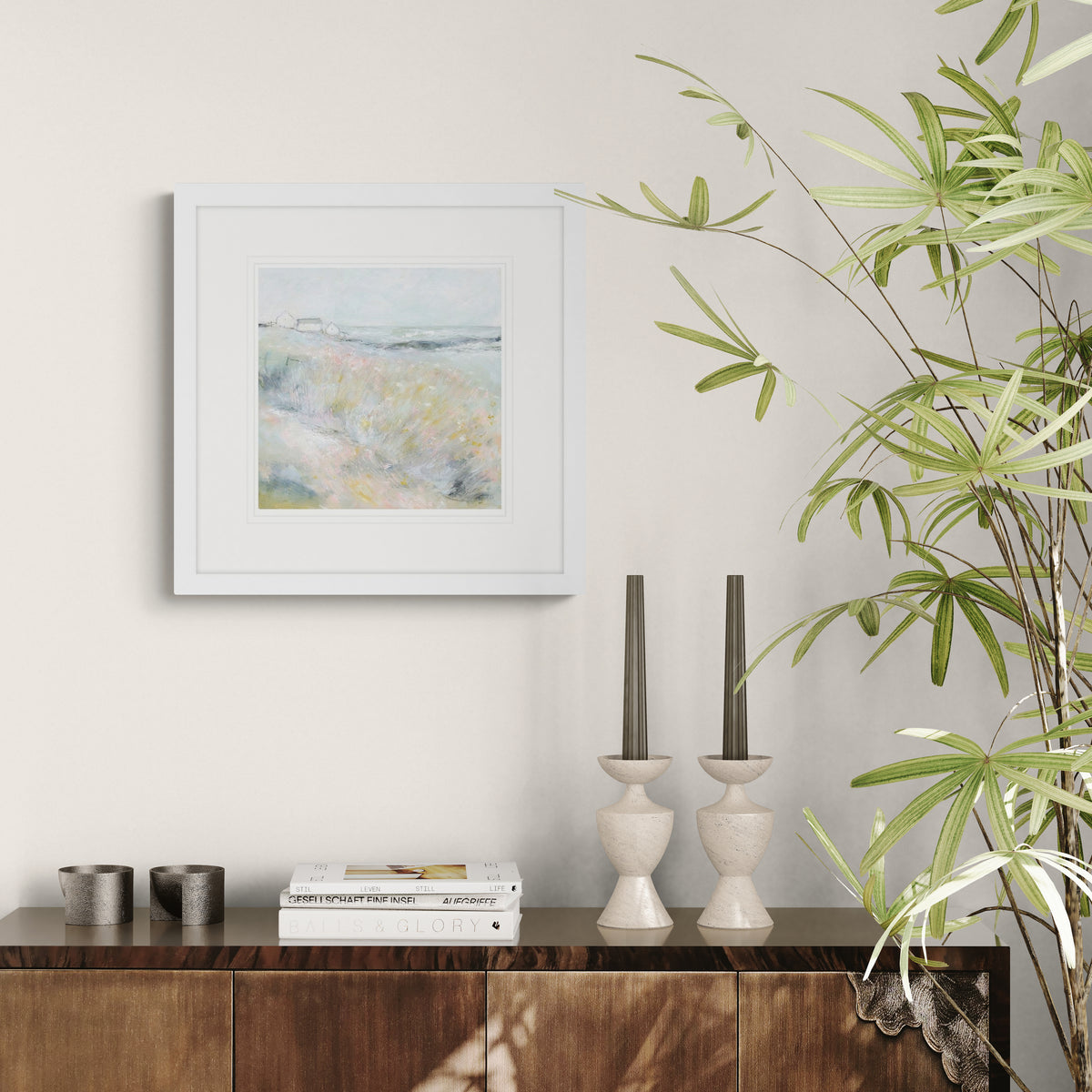 SF77F - By The Sea Small Framed Print