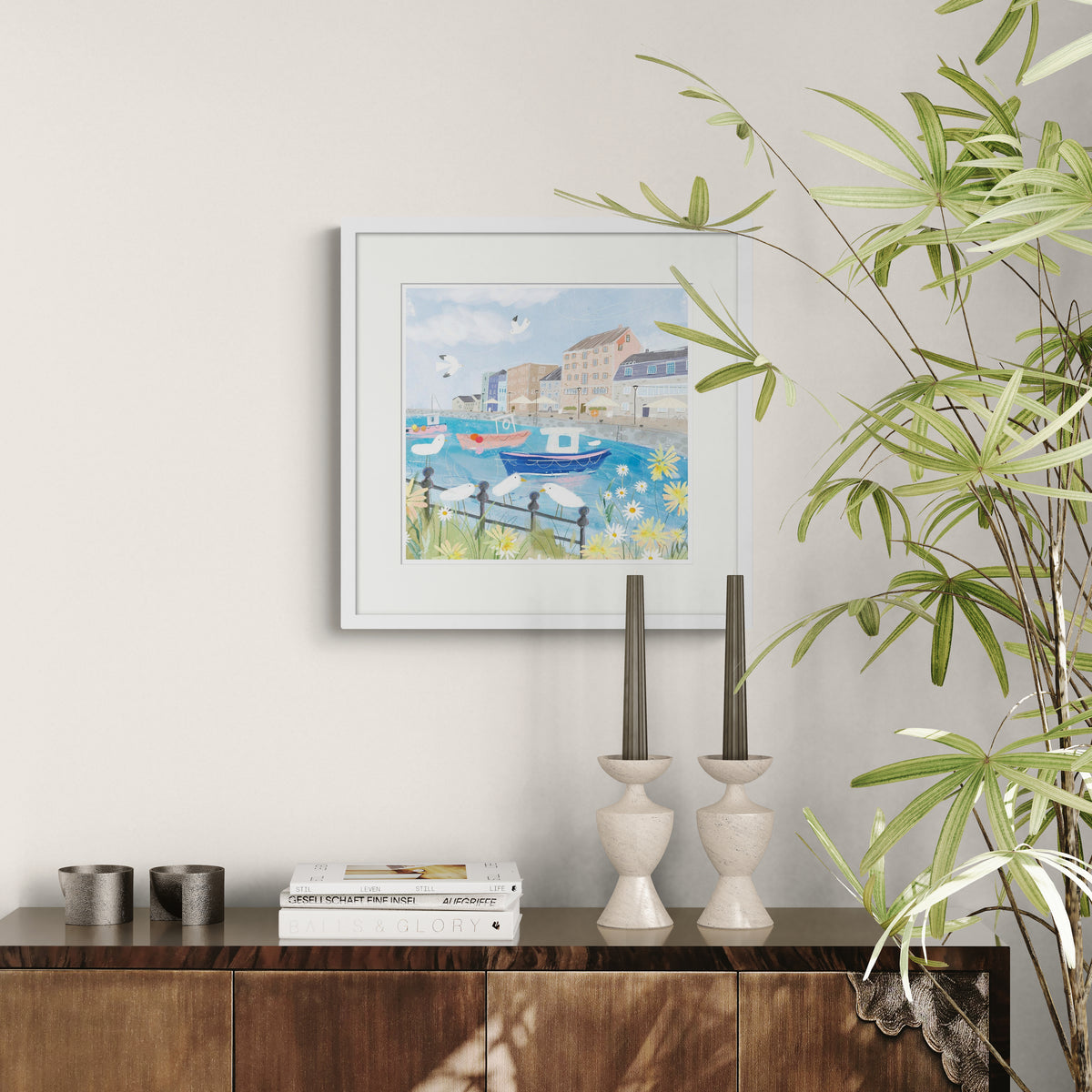 Barbican in Summer Framed Print - Whistlefish
