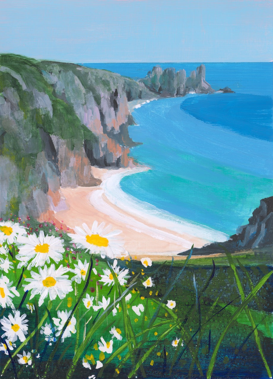 Framed Print-IC02303F - Coast Path No. 1 Framed Print-Iris Clelford