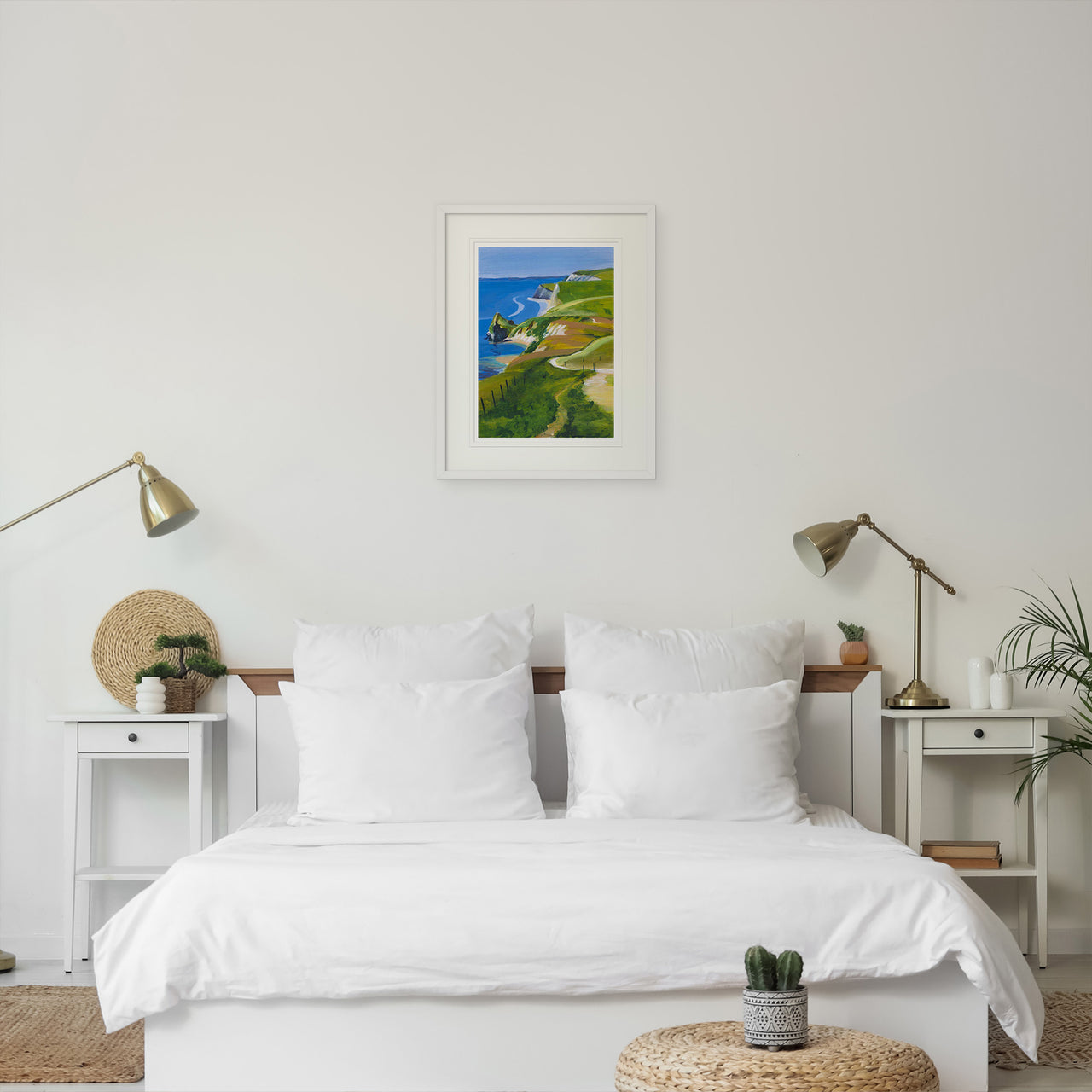 Framed Print-IC02304F - Coast Path No. 2 Framed Print-Iris Clelford
