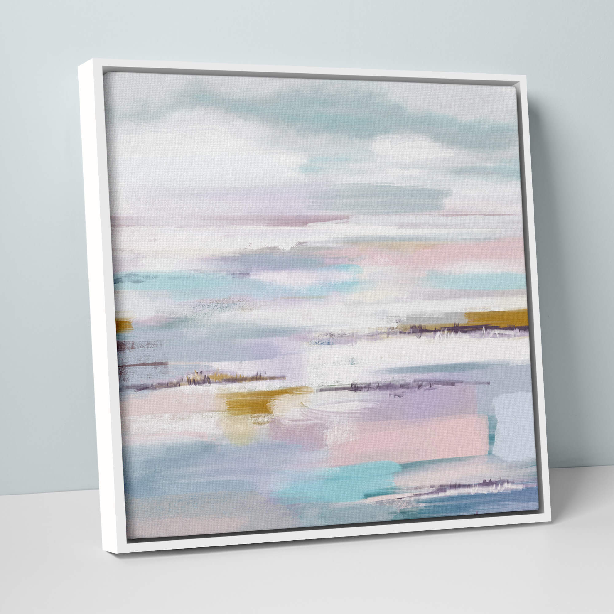 Canvas-WFC78F - Coastal Dawn Large Framed Canvas-Whistlefish