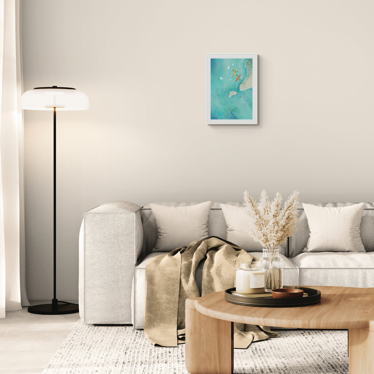 Kayakers Small Framed Print - Whistlefish